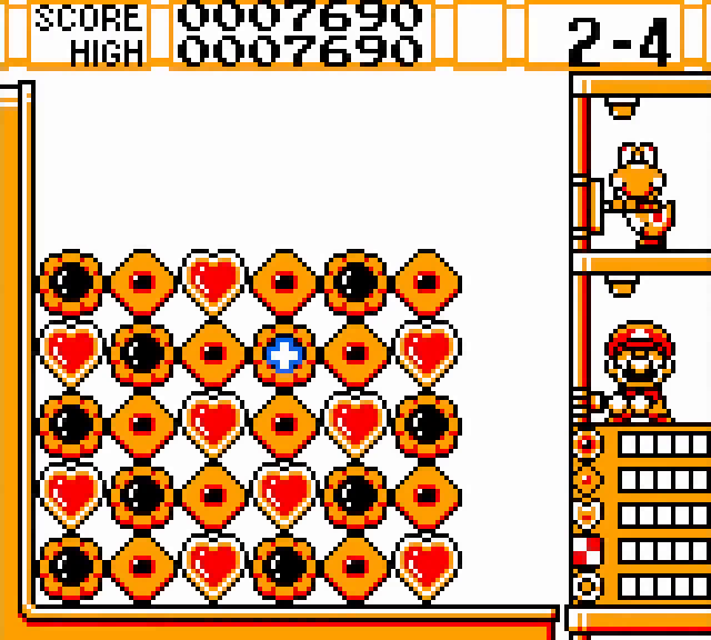 Yoshi's Cookie in Game Boy Color mode